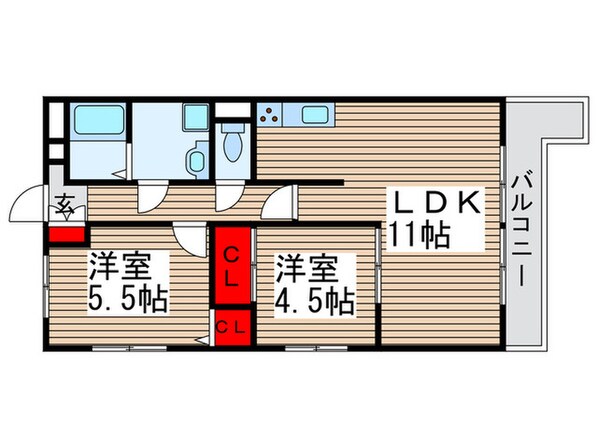 マンション　フジフィールドの物件間取画像